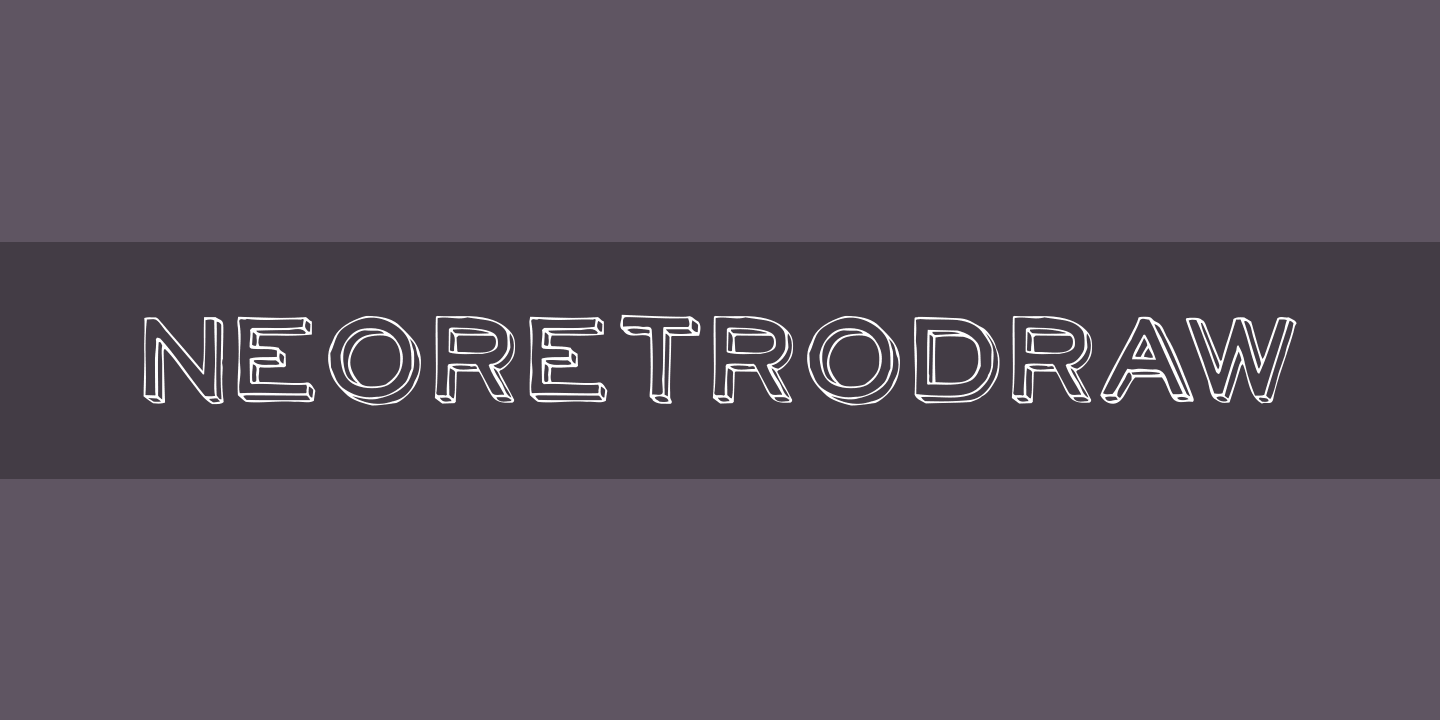 NeoRetroDraw Font